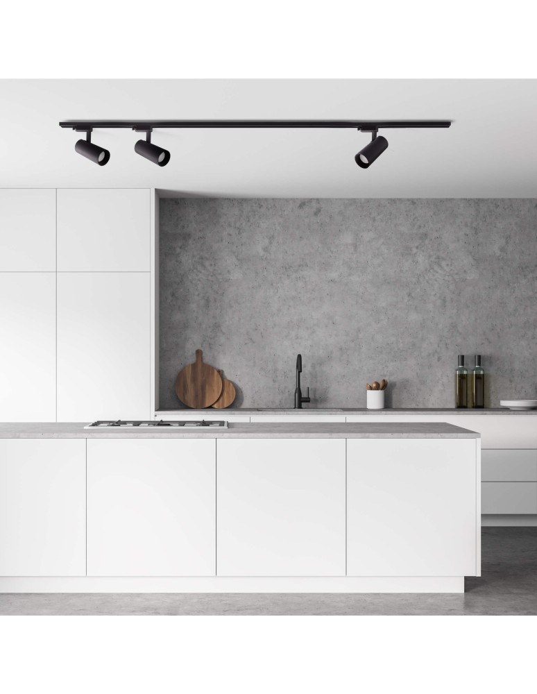 Ready-made rail kits - Light Prestige Ice SET 1F black GU10 black LP-732 3W BK SET - product kolory-swiatla.pl 2