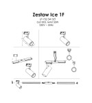 Ready-made rail kits - Light Prestige Ice SET 1F black GU10 black LP-732 3W BK SET - product 10