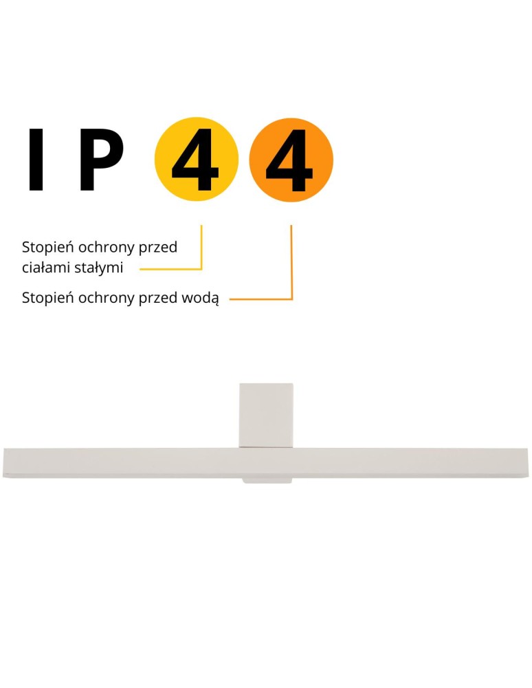 Bathroom wall lamps - Light Prestige Nevada wall lamp M white IP44 1xLEDxLED LP-778/1W M WH - product kolory-swiatla.pl 6