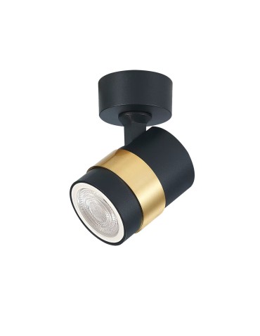 Light Prestige Spot Anillo 1xGU10 black LP-770/1W BK
