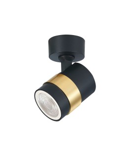 Light Prestige Spot Anillo 1xGU10 black LP-770/1W BK