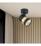 Adjustable ceiling lamps - spots - Light Prestige Spot Anillo 1xGU10 black LP-770/1W BK - product 2