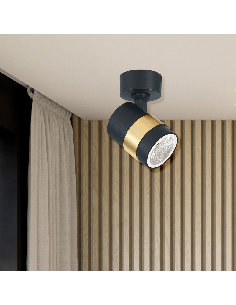 Adjustable ceiling lamps - spots - Light Prestige Spot Anillo 1xGU10 black LP-770/1W BK - product kolory-swiatla.pl 2