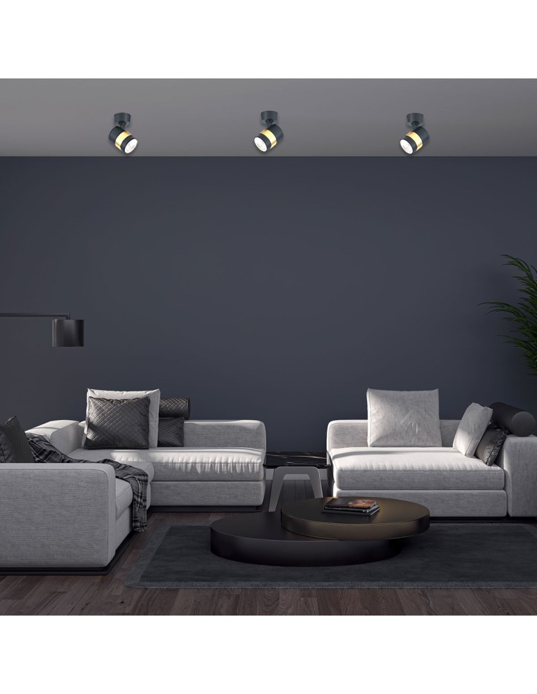 Adjustable ceiling lamps - spots - Light Prestige Spot Anillo 1xGU10 black LP-770/1W BK - product kolory-swiatla.pl 3