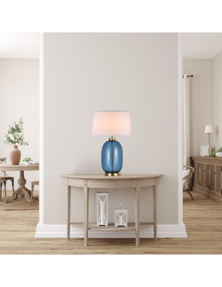 Table lamps with lampshade - Light Prestige Amur table lamp blue 1xE27 LP-919/1T blue - product kolory-swiatla.pl 2