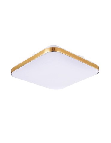 Light Prestige Babylon square plafond small 4000K gold xLED LP-335/1C S 4GD square