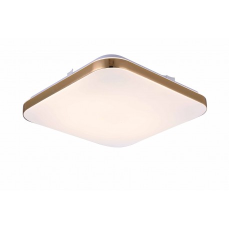 Light Prestige Babilon plafon kwadratowy mały 4000K złoty xLED LP-335/1C S 4GD square