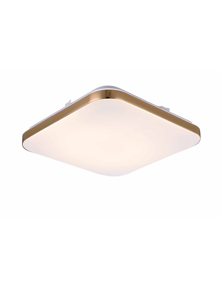 Square plafonds - Light Prestige Babylon square plafond small 4000K gold xLED LP-335/1C S 4GD square - product kolory-swiatla.pl 4