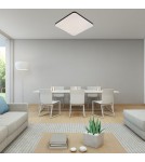 Square plafonds - Light Prestige Babylon medium 4000K black LED LP-335/1C M 4BK square plafond. - product 3