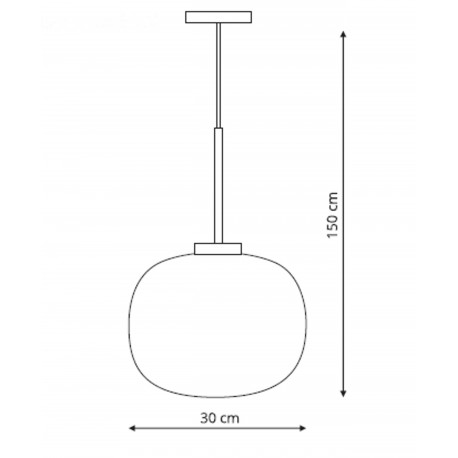 Light Prestige Jukon wisząca E27 biały LP-052/1P