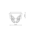 Adjustable ceiling lamps - spots - Light Prestige Carrara 4 LED plafond chrome LP-1864/4C - product 2