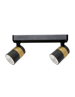 Light Prestige Spot Anillo 2xGU10 black LP-770/2W BK