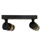 Spotlight ceiling lamps - Light Prestige Spot Anillo 2xGU10 black LP-770/2W BK - product 4