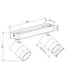 Spotlight ceiling lamps - Light Prestige Spot Anillo 2xGU10 white LP-770/2W WH - product 6