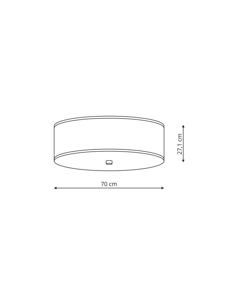 Ceiling lamps - Light Prestige Girona E27 5x60W grey LP-2190/5C-70 GRY - product kolory-swiatla.pl 3