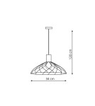 Pendant lamps - Light Prestige Moderno pendant large GU10 GU10 black/brown LP-1221/1P B BK - product 3