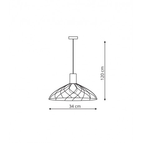 Light Prestige Moderno wisząca duża GU10 GU10 czarny/brązowy LP-1221/1P B BK