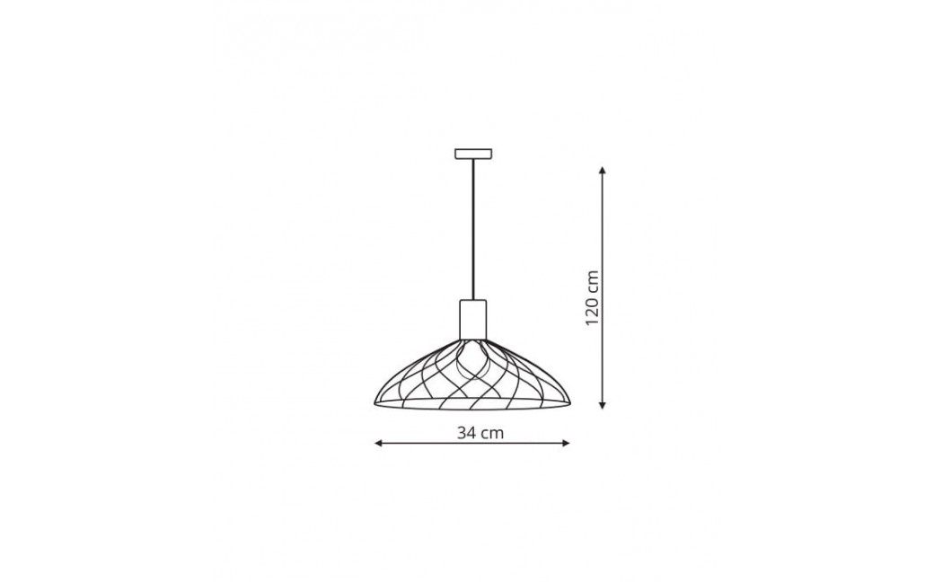 Light Prestige Moderno wisząca duża GU10 GU10 czarny/brązowy LP-1221/1P B BK