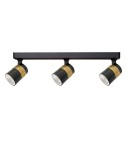 Spotlight ceiling lamps - Light Prestige Spot Anillo 3xGU10 black LP-770/3W BK - product 1