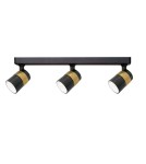 Spotlight ceiling lamps - Light Prestige Spot Anillo 3xGU10 black LP-770/3W BK - product 4