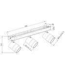 Spotlight ceiling lamps - Light Prestige Spot Anillo 3xGU10 white LP-770/3W WH - product 6