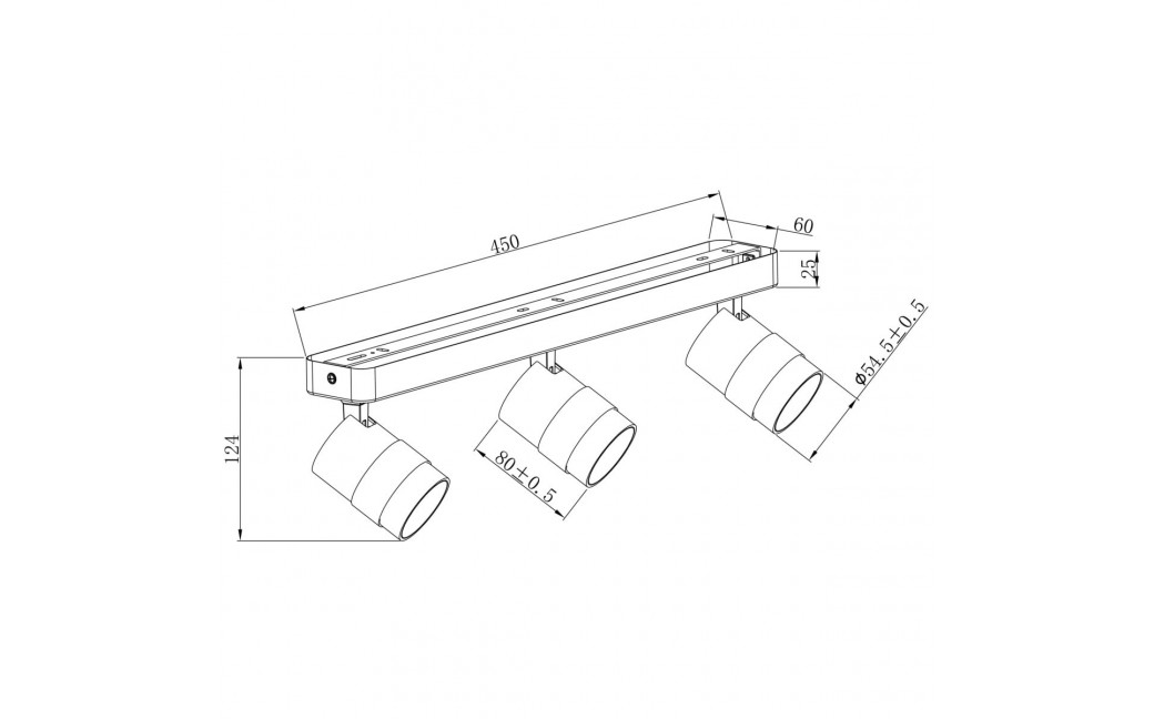 Light Prestige Spot Anillo 3xGU10 biały LP-770/3W WH