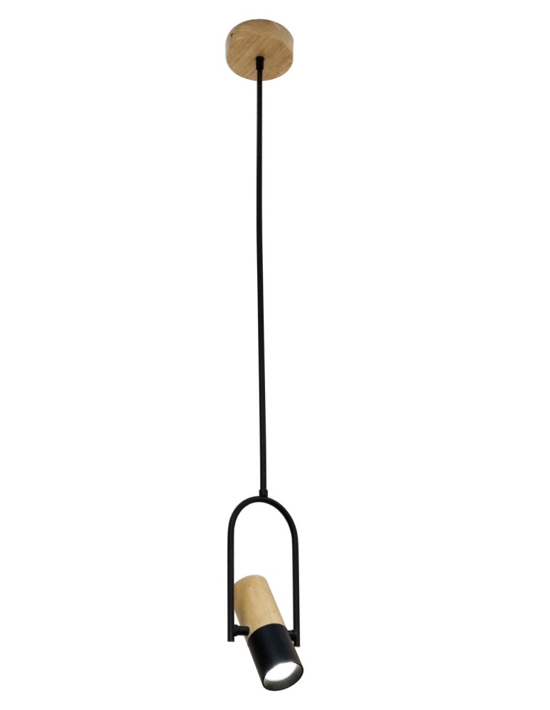 Pendant lamps - Light Prestige Bovino 1 pendant GU10 black/brown LP-1111/1P - product kolory-swiatla.pl 1