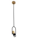 View Light Prestige Bovino 1 pendant GU10 black/brown LP-1111/1P