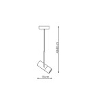 Pendant lamps - Light Prestige Bovino 1 pendant GU10 black/brown LP-1111/1P - product 3
