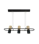 Pendant lamps - Light Prestige Bovino 3 pendant GU10 black/brown LP-1111/3P - product 1