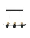 Light Prestige Bovino 3 pendant GU10 black/brown LP-1111/3P