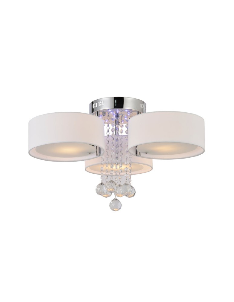 Ceiling lamps with crystals - Light Prestige Gambela 3 white 3xE27 LP-991/3C WH - product kolory-swiatla.pl 3
