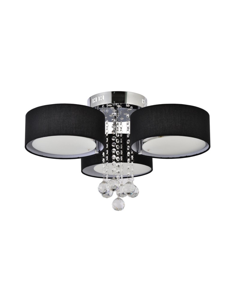 Ceiling lamps with crystals - Light Prestige Gambela 3 black 3xE27 LP-991/3C BK - product kolory-swiatla.pl 1