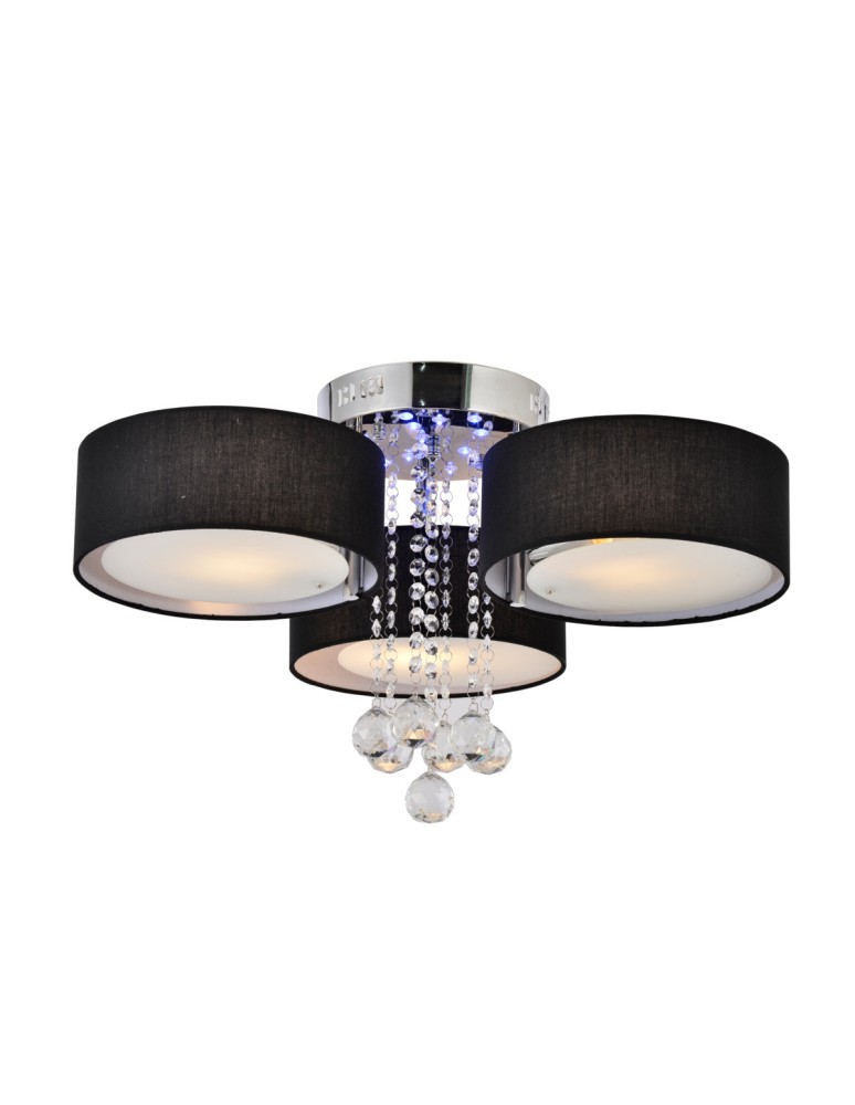 Ceiling lamps with crystals - Light Prestige Gambela 3 black 3xE27 LP-991/3C BK - product kolory-swiatla.pl 3