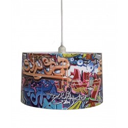 Light Prestige Lampa wisząca Graffiti Style LP-077/1P xE14 Multikolor/biała