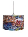 Light Prestige Lampa wisząca Graffiti Style LP-077/1P  xE14 Multikolor/biała