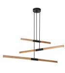 LED pendant lamps - Light Prestige Lugano 3 LED pendant brown/black LP-2828/3P - product 1