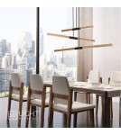 LED pendant lamps - Light Prestige Lugano 3 LED pendant brown/black LP-2828/3P - product 2