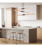 LED pendant lamps - Light Prestige Lugano 3 LED pendant brown/black LP-2828/3P - product 3