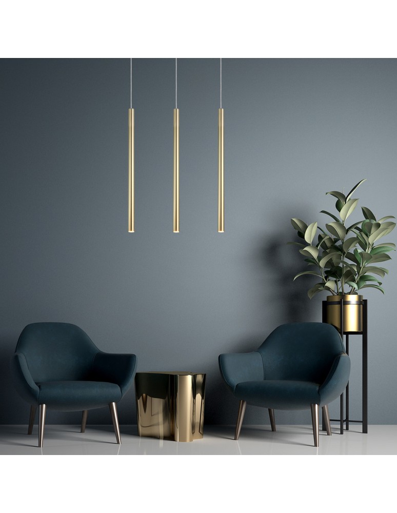 Pendant lamps on a strip - Light Prestige Lungo 3 line gold 3xG9 LP-894/3L GD - product kolory-swiatla.pl 2