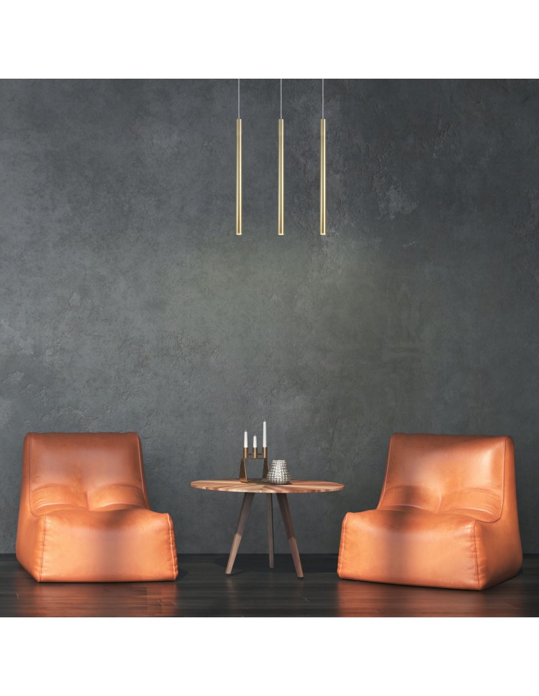 Pendant lamps on a strip - Light Prestige Lungo 3 line gold 3xG9 LP-894/3L GD - product kolory-swiatla.pl 3