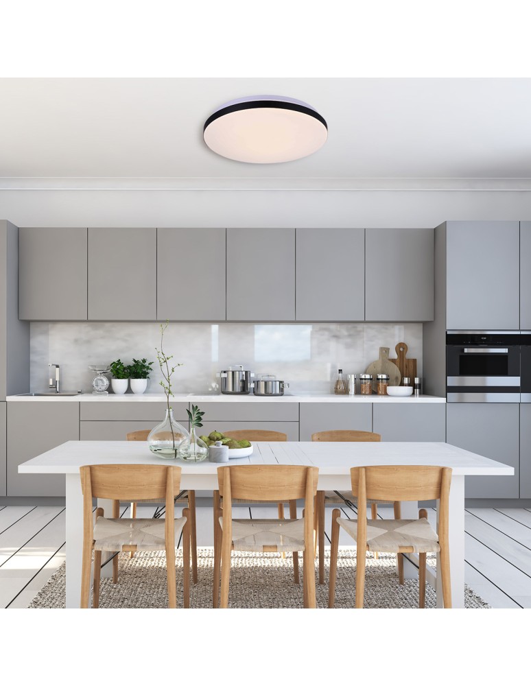 Round Plafonds - Light Prestige Babylon round plafond small 4000K black xLED LP-335/1C S 4BK - product kolory-swiatla.pl 2