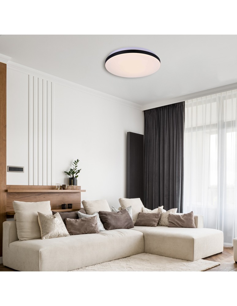 Round Plafonds - Light Prestige Babylon round plafond small 4000K black xLED LP-335/1C S 4BK - product kolory-swiatla.pl 3