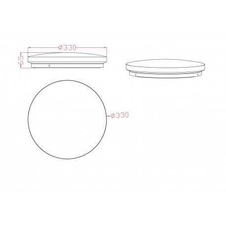 Light Prestige Babilon plafon okrągły mały 4000K czarny xLED LP-335/1C S 4BK