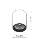 LED ceiling luminaires - Light Prestige Zovo 1 surface-mounted black LED black LP-32015/1SM BK - product 3
