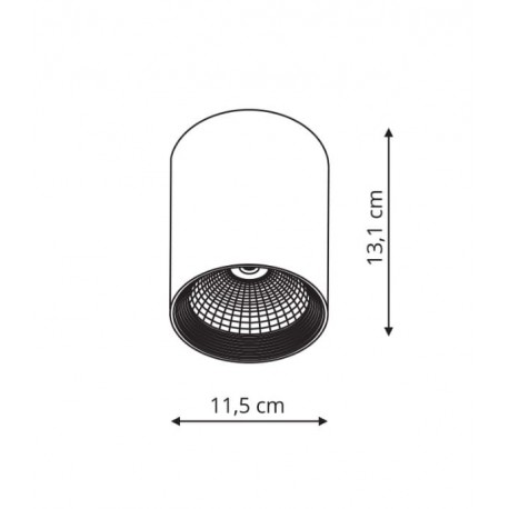 Light Prestige Zovo 1 natynkowa biała LED biały LP-32015/1SM WH