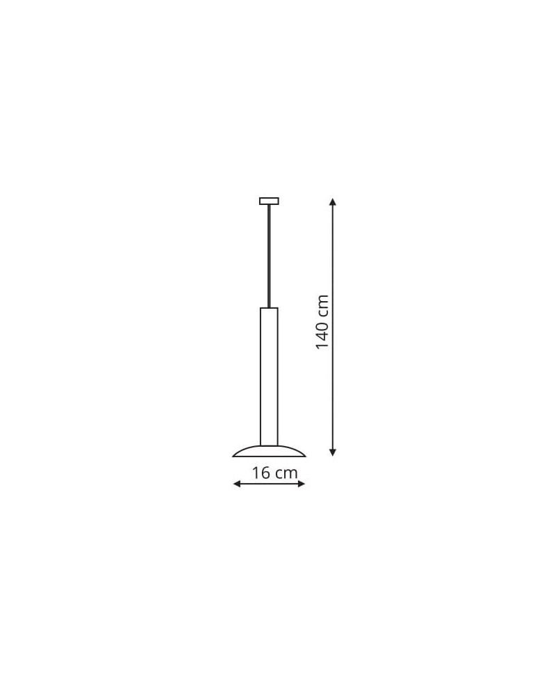 LED pendant lamps - Light Prestige Hat 1 pendant black LED black LP-1661/1P BK - product kolory-swiatla.pl 2