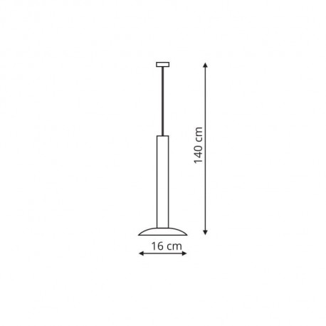 Light Prestige Hat 1 wisząca czarna LED czarny LP-1661/1P BK