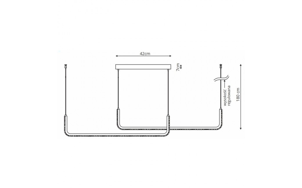 Light Prestige Malawi wisząca Basic 1xLED LP-1015/2P basic