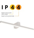 Bathroom wall lamps - Light Prestige Nevada wall lamp L white IP44 1xLEDxLED LP-778/1W L WH - product 8